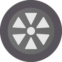Wheel Flat Gradient  Icon vector