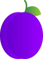 Plum Flat Gradient  Icon vector