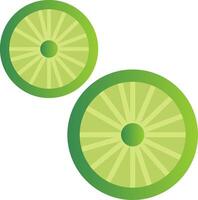 Lime Flat Gradient  Icon vector