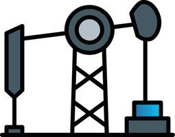 Petroleum Line Filled Gradient  Icon vector