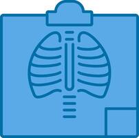 Radiology Filled Blue  Icon vector