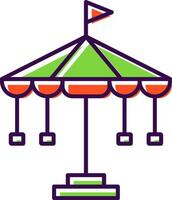 Carousel Filled  Icon vector