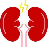Kidney Flat Gradient  Icon vector