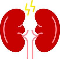 Kidney Flat Gradient  Icon vector