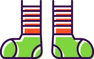 Clown Shoes Filled  Icon vector