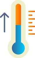 Thermometer Flat Gradient  Icon vector