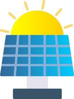 Solar Panel Flat Gradient  Icon vector