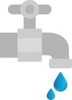 Faucet Flat Gradient  Icon vector