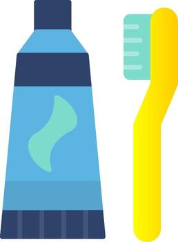 Tooth Paste Flat Gradient  Icon vector