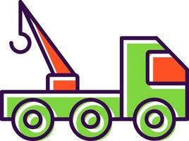 Tow Truck Filled  Icon vector