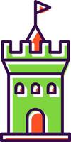 Castle Filled  Icon vector