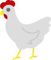 pollo plano degradado icono vector