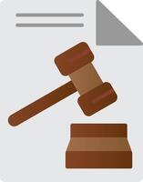 Law Flat Gradient  Icon vector