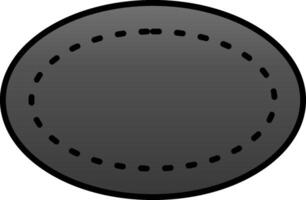 Oval Line Filled Gradient  Icon vector