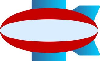Blimp Flat Gradient  Icon vector