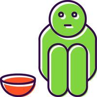 Hunger Filled  Icon vector