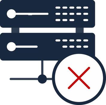 Eliminar datos plano degradado icono vector