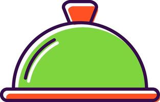 Dishes Filled  Icon vector