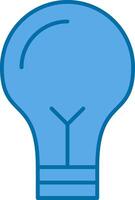 Strategy Filled Blue  Icon vector