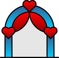 Wedding Arch Line Filled Gradient  Icon vector