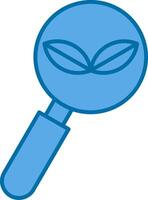 Organic Search Filled Blue  Icon vector