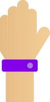 Raise Hand Flat Gradient  Icon vector