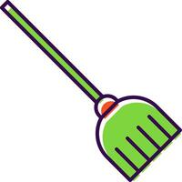 Broom Filled  Icon vector