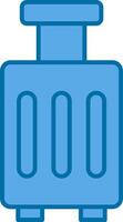 Luggage Filled Blue  Icon vector