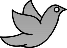 Dove Line Filled Gradient  Icon vector