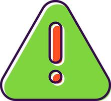 Alert Filled  Icon vector