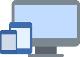 Responsive Design Flat Gradient  Icon vector
