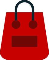 Shopping Bag Flat Gradient  Icon vector