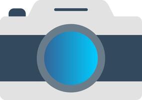 Camera Flat Gradient  Icon vector