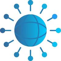 Globalization Flat Gradient  Icon vector