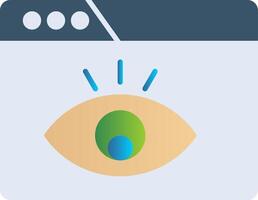 Visualization Flat Gradient  Icon vector