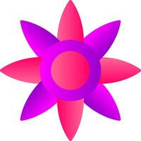 Poinsettia Flat Gradient  Icon vector