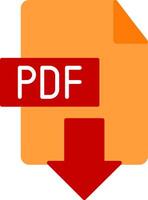 Download PDF Flat Gradient  Icon vector