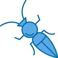 Formicidae Filled Blue  Icon vector