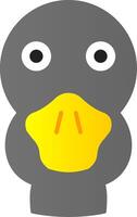Duck Flat Gradient  Icon vector
