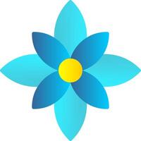 Poinsettia Flat Gradient  Icon vector