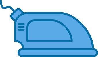 Iron Filled Blue  Icon vector