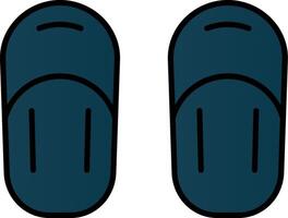 Sandal Line Filled Gradient  Icon vector