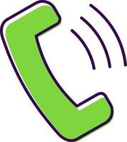 Phone Call Filled  Icon vector
