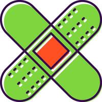 Bandage Filled  Icon vector