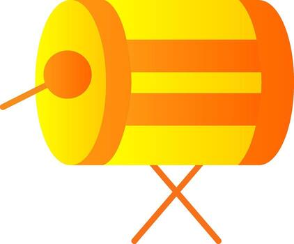 Bedug Flat Gradient  Icon vector