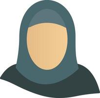 Hijab Flat Gradient  Icon vector