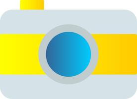 Old Came Flat Gradient  Icon vector
