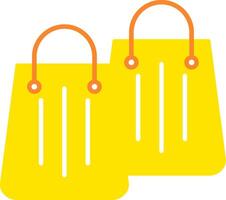 Shopping Bag Flat Gradient  Icon vector