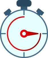 Stopwatch Flat Gradient  Icon vector
