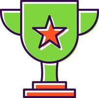 Trophy Filled  Icon vector